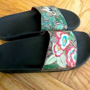 Authentic Gucci slides well loved